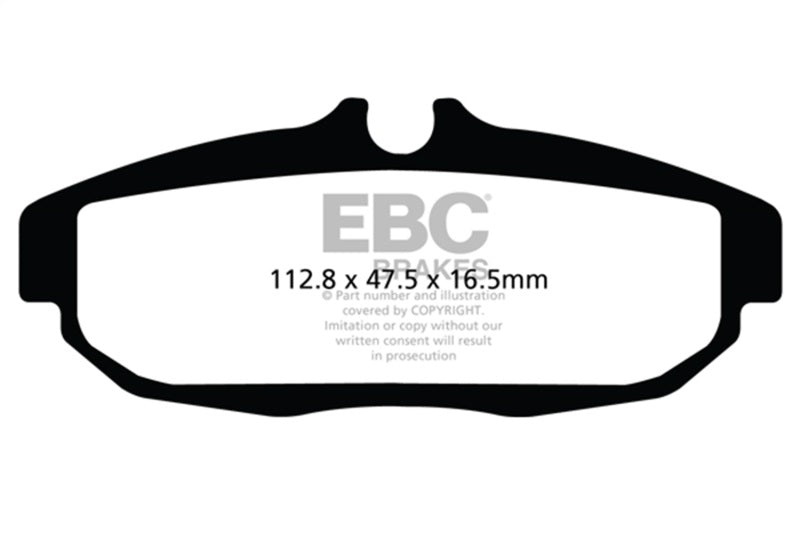 EBC 12 Ford Mustang 5.8 Supercharged (GT500) Shelby Redstuff Rear Brake Pads EBC