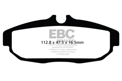 EBC 12 Ford Mustang 5.8 Supercharged (GT500) Shelby Redstuff Rear Brake Pads EBC