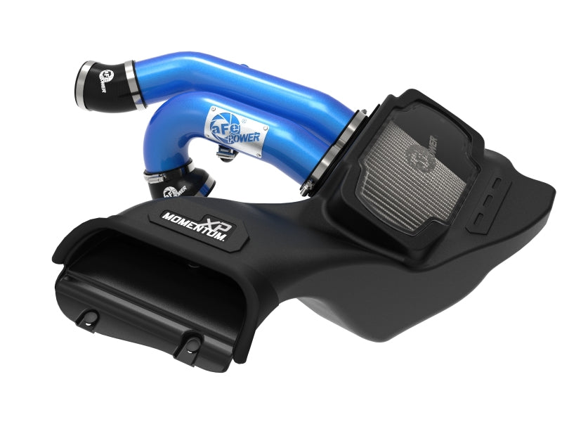 aFe 21-22 Ford F-150 Raptor V6-3.5L(tt) Momentum XP Cold Air Intake System Blue w/ Pro Dry S Filter aFe