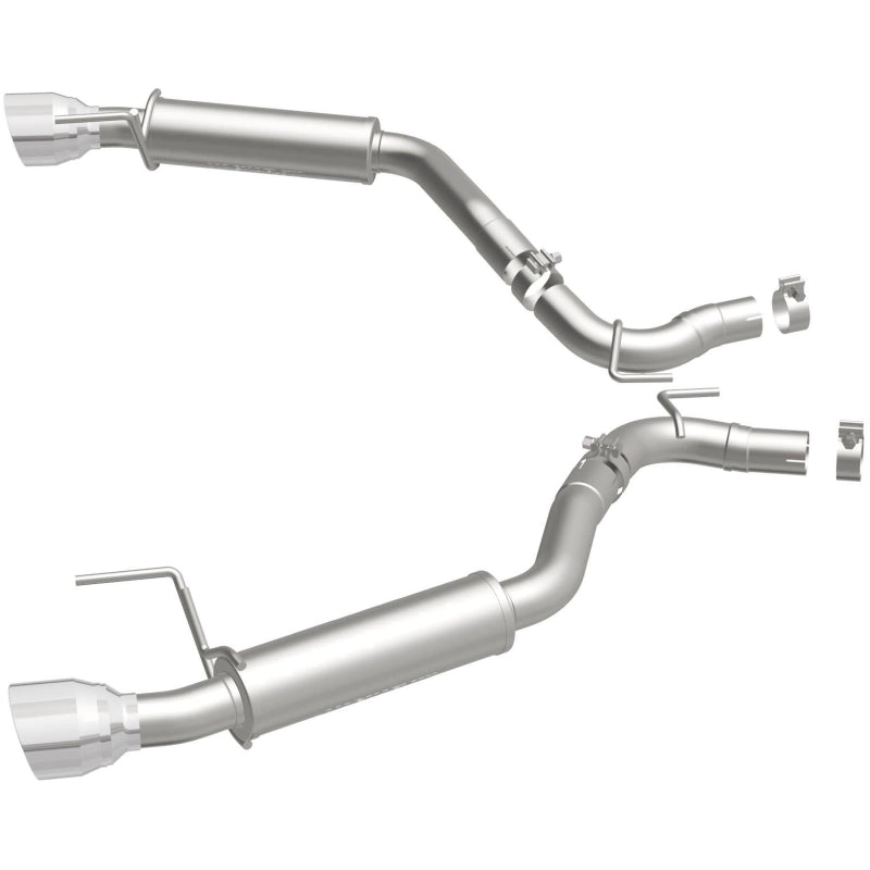 MagnaFlow Axle Back, SS, 2.5in, Competition, Dual Split Polish 4.5in Tip 2015 Ford Mustang Ecoboost Magnaflow
