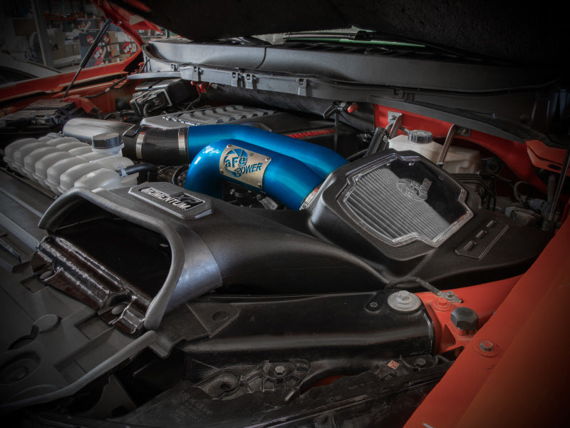 aFe 21-22 Ford F-150 Raptor V6-3.5L(tt) Momentum XP Cold Air Intake System Blue w/ Pro Dry S Filter aFe