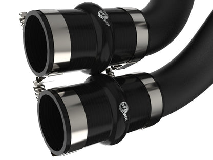 aFe 21-22 Ford F-150/Raptor V6-3.5L (tt) BladeRunner 2.5in Aluminum Hot Charge Pipe Black aFe