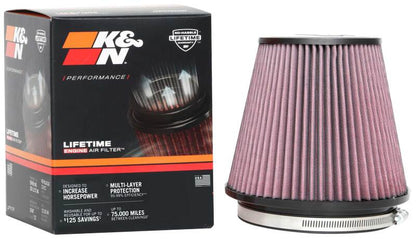 K&N Universal Clamp-On Air Filter 6in FLG / 7-1/2in B / 5in T / 6-1/2in H K&N Engineering