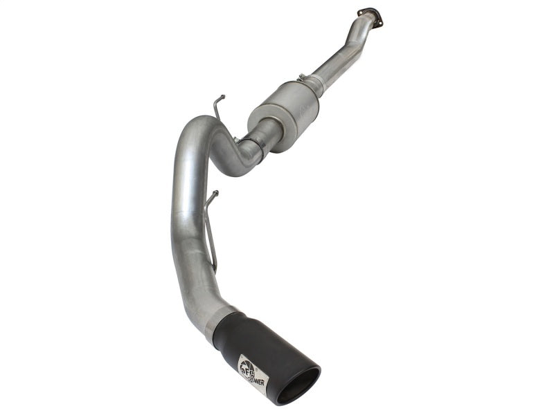 aFe Atlas Exhausts 4in Cat-Back Aluminized Steel Exhaust Sys 2015 Ford F-150 V6 3.5L (tt) Black Tip aFe