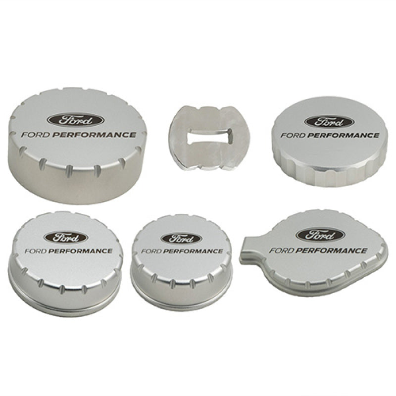 Ford Racing 15-25 Mustang 2.3L/5.0L Aluminum Machined Engine Cap Covers Ford Racing