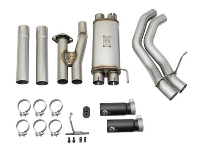 aFe POWER Rebel Series 3in 409 SS Cat Back Exhaust w/ Black Tips 17 Ford F-150 Raptor V6-3.5L aFe