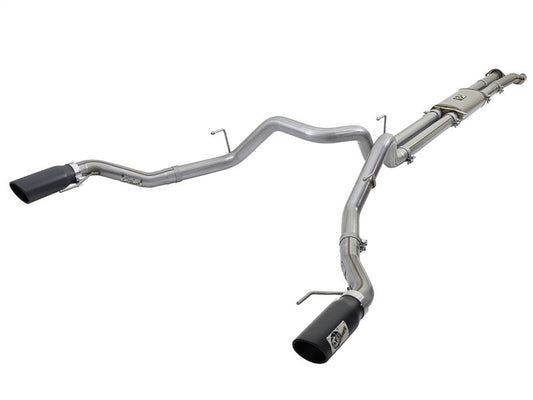 aFe MACHForce XP 3in 409-SS Exhaust Cat-Back 2017 Ford F-150 Raptor V6-3.5L (tt) w/ Black Tip aFe