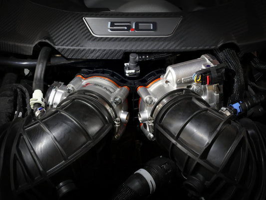 aFe 2024 Ford Mustang GT/ 2024 Ford Mustang Dark Horse V8 5.0L Silver Bullet Throttle Body Spacer aFe