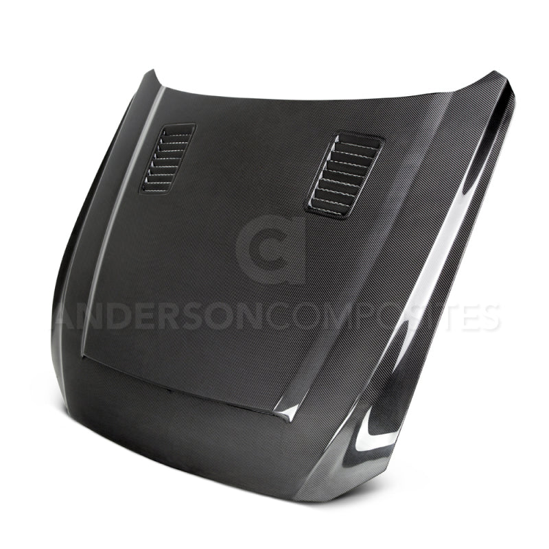 Anderson Composites 15-17 Ford Mustang (Excl. GT350/GT350R) Super Snake Double Sided Hood Anderson Composites