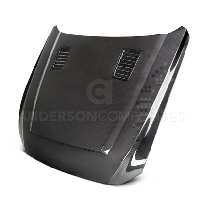 Anderson Composites 15-17 Ford Mustang (Excl. GT350/GT350R) Super Snake Double Sided Hood Anderson Composites