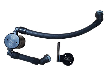 J&L 2020-2022 Ford Mustang GT500 Passenger Side Oil Separator 3.0 - Black Anodized J&L