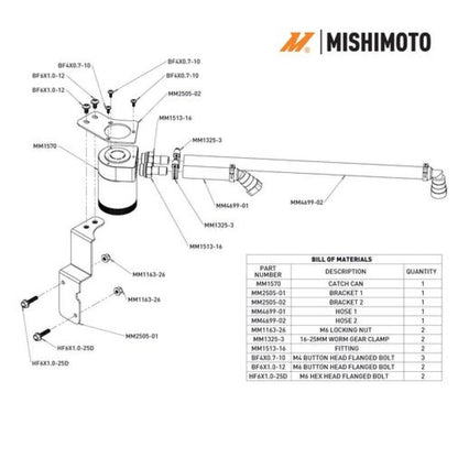 Mishimoto 2024+ Ford Mustang V8 Oil Catch Can - PCV Side Mishimoto