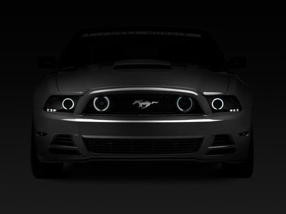 Raxiom 13-14 Ford Mustang GT CCFL Halo Fog Lights (Smoked) Raxiom