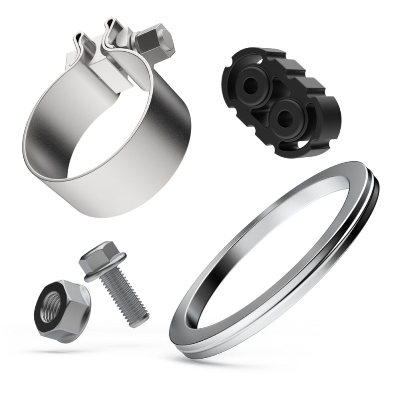 MagnaFlow Cat Back, SS, 2.5in, Competition, Dual Split Polished 4.5in Tips 2015 Ford Mustang V6 3.7L Magnaflow