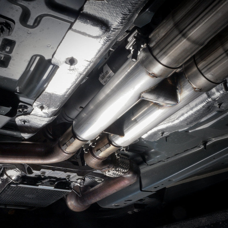 Stainless Works 2018+ Ford Mustang GT 3in Redline Series Catback H-Pipe w/Active Valves & Quad Tips Stainless Works