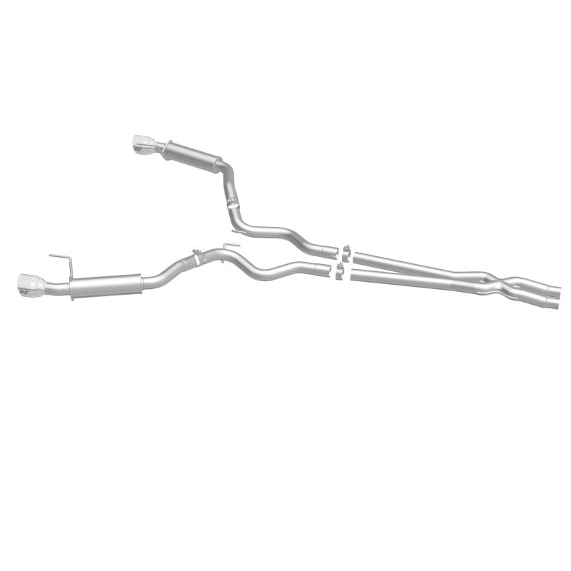 MagnaFlow Cat Back, SS, 2.5in, Competition, Dual Split Polished 4.5in Tips 2015 Ford Mustang V6 3.7L Magnaflow