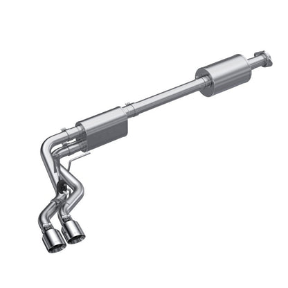 MBRP 2021+ Ford F150 T304 Pre-Axle (Street Profile) 2.5in OD Tips 3in Cat Back Exhaust MBRP