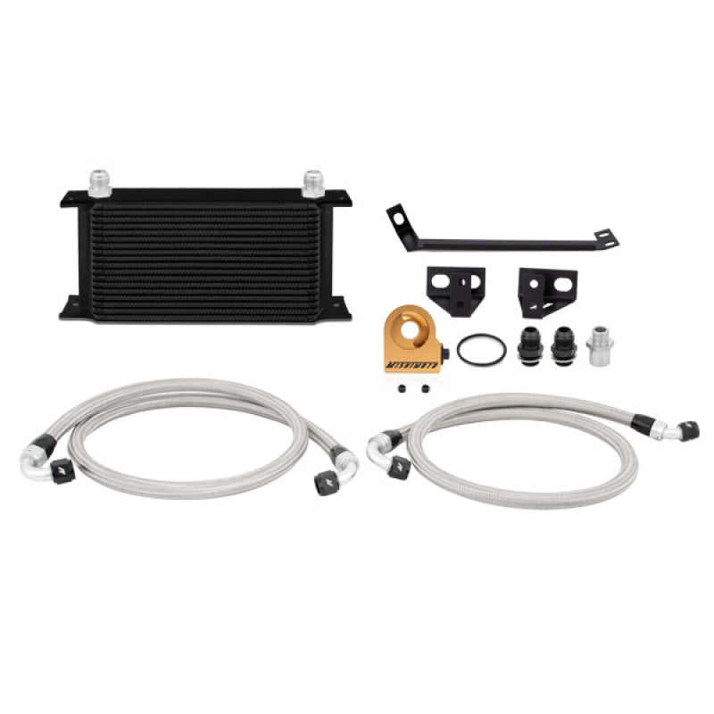 Mishimoto 15 Ford Mustang EcoBoost Thermostatic Oil Cooler Kit - Black Mishimoto