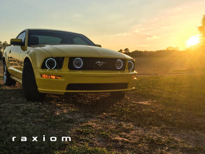 Raxiom 05-12 Ford Mustang GT LED Halo Fog Lights (Smoked) Raxiom
