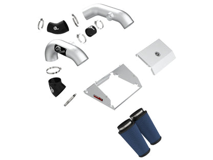 aFe Rapid Induction Pro 5R Cold Air Intake System Brushed 21-22 Ford F-150 Raptor V6-3.5L (tt) aFe