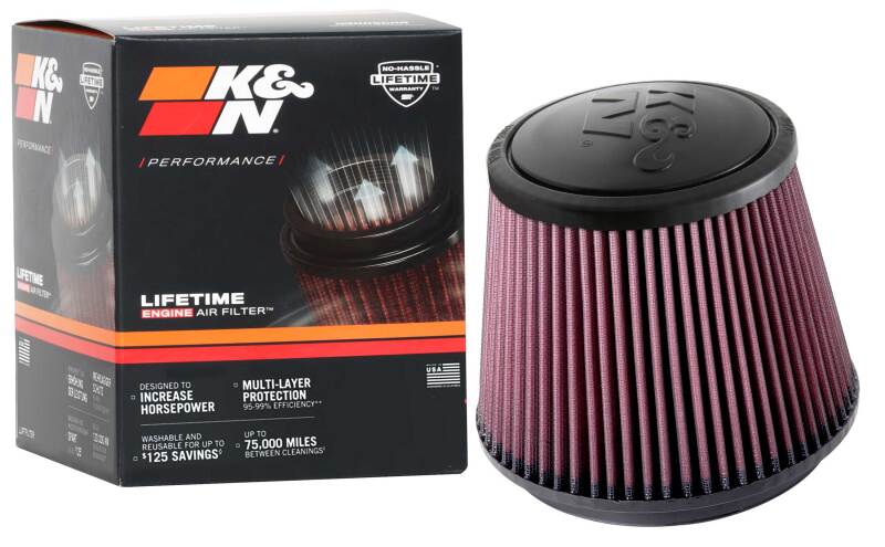K&N Universal Clamp-On Air Filter 6in FLG / 7-1/2in B / 5-7/8in T / 6in H K&N Engineering