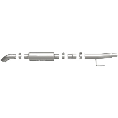 MagnaFlow Cat-Back, SS, 2.5/3in, Turn Down In Front Rear Tire 2015 Ford F150 5.0L V8 Ext Cab Magnaflow