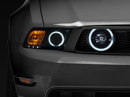 Raxiom 05-12 Ford Mustang GT LED Halo Fog Lights (Smoked) Raxiom