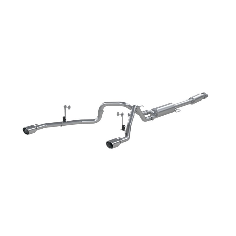 MBRP 2021+ F-150 2.7L/ 3.5L Ecoboost, 5.0L 3in Cat Back 2.5in Dual Split Rear - Aluminized Steel MBRP