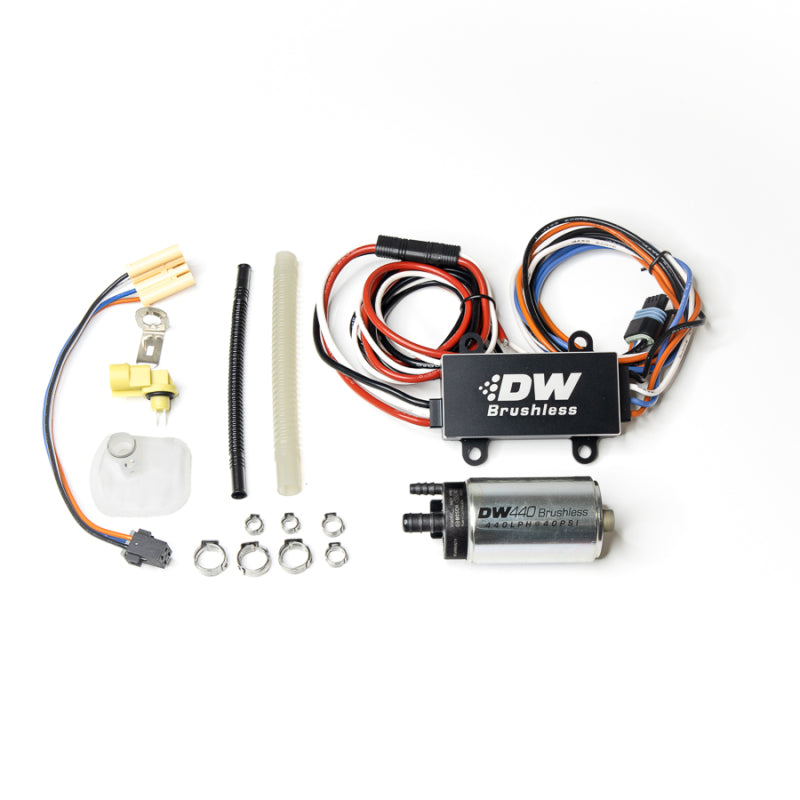 DeatschWerks DW440 440lph Brushless Fuel Pump w/ PWM Controller & Install Kit 2015+ Ford Mustang GT DeatschWerks