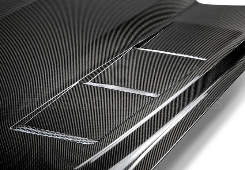 Anderson Composites 15-17 Ford Mustang (Excl. GT350/GT350R) Heat Extractor Double Sided Hood Anderson Composites