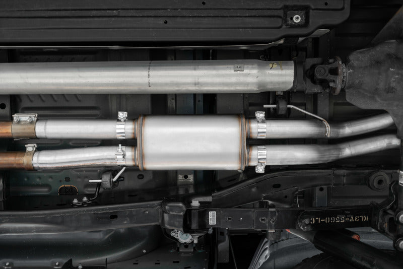 MBRP 17-20 Ford F-150 Raptor 3.5L Ecoboost Dual Rear Exit T409 3in Resonater Back Exhaust System MBRP