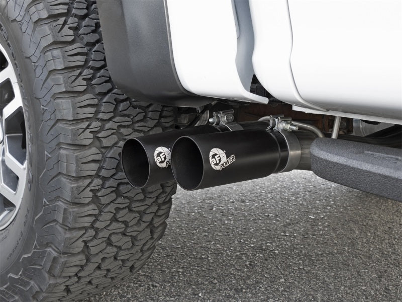 aFe POWER Rebel Series 3in 409 SS Cat Back Exhaust w/ Black Tips 17 Ford F-150 Raptor V6-3.5L aFe