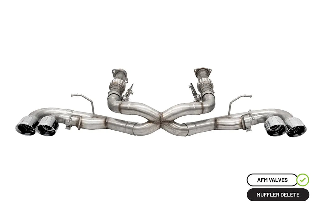 C8 Corvette Corsa 3in Xtreme Cat-Back Exhaust 4.5in Pol Quad Tips Hellhorse Performance®