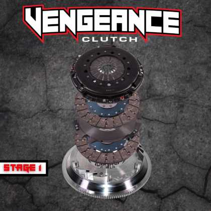 Vengeance Stage 1 Clutch S550 Organic Twin Disc (2015-2020 Shelby GT350 / R) - DM1-07-05 Hellhorse Performance®