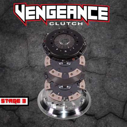 Vengeance Stage 3 Clutch S550 Six Puck Ceramic Twin Disc - 26 Spline (2018-2022 Ford Mustang 5.0) - DM3-07-06-26T Hellhorse Performance®