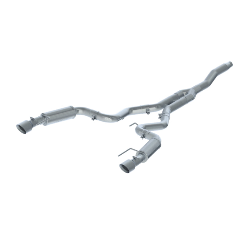 MBRP 15-18 Ford Mustang EcoBoost 2.3L T409 3in Cat Back Dual Split Rear Exit (Race Version) MBRP