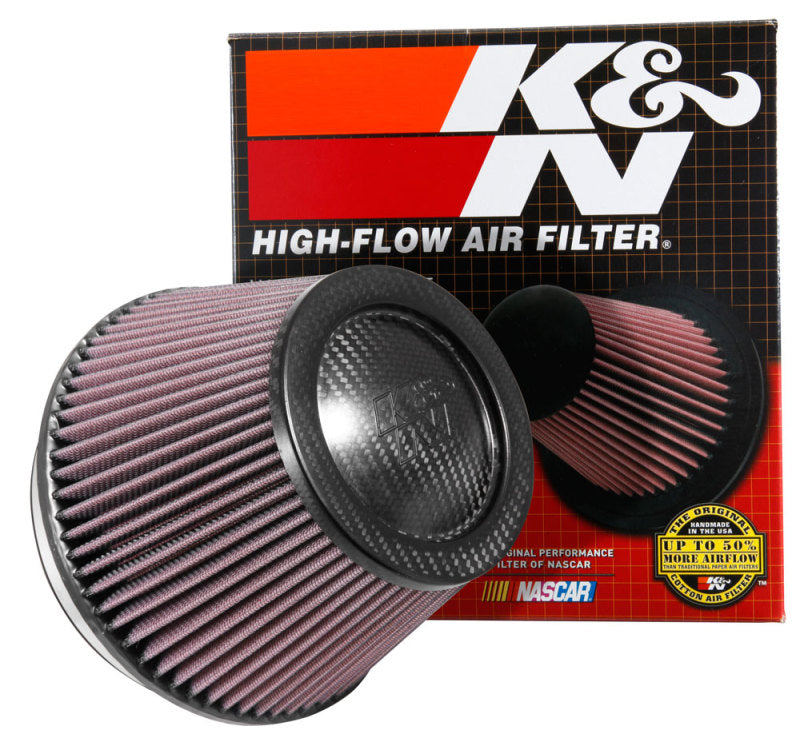 K&N Universal CarbonFiber Filter 6in Flange / 7-1/2in OD-B / 5-1/8in OD-T / 5in H K&N Engineering