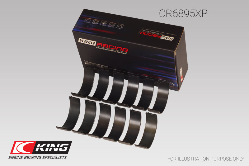 King Ford Ecoboost 3.5L V6 pMaxBlack Coated Connecting Rod Bearing Set - Size +0.25mm King Engine Bearings