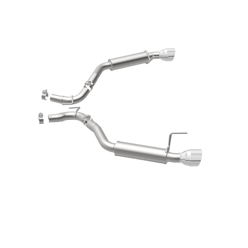 MagnaFlow Axle Back, SS, 2.5in, Competition, Dual Split Polish 4.5in Tip 2015 Ford Mustang Ecoboost Magnaflow