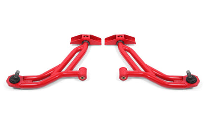 BMR 10-14 Ford Mustang Adj. Lower A-Arms Delrin/Rod End w/ 19mm STD. Ball Joint - Red BMR Suspension