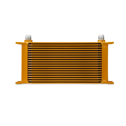 Mishimoto Universal 19 Row Oil Cooler - Gold Mishimoto