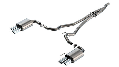 Borla 2024 Ford Mustang Ecoboost 2.3L Cat-Back Exhaust System ATAK w/ Quad Tip - Non-Active Borla
