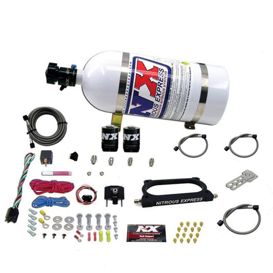 Nitrous Express 07-14 Ford Mustang GT500 Nitrous Plate Kit (50-250HP) w/10lb Bottle Nitrous Express