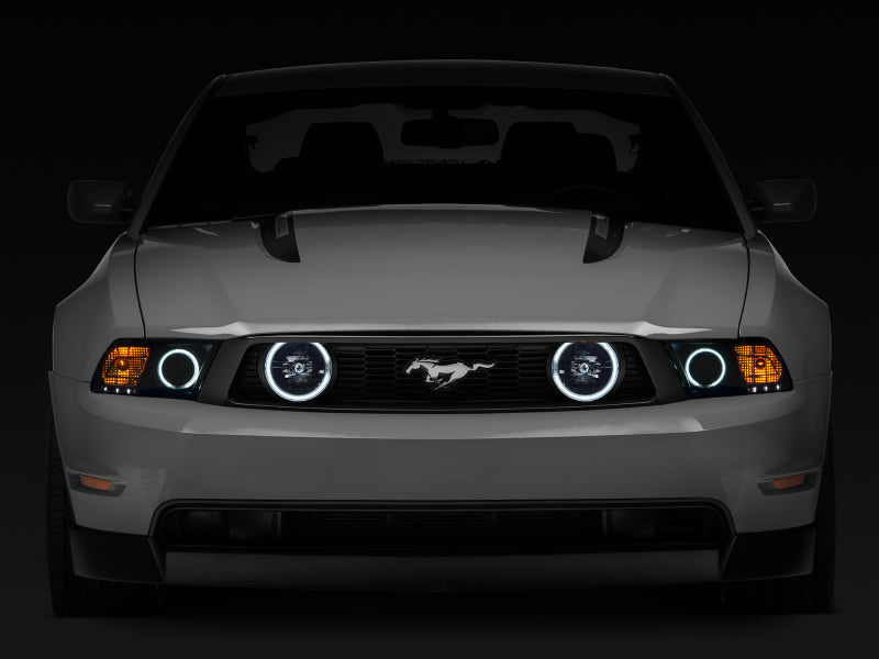 Raxiom 05-12 Ford Mustang GT LED Halo Fog Lights (Smoked) Raxiom