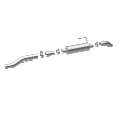MagnaFlow Cat-Back, SS, 2.5/3in, Turn Down In Front Rear Tire 2015 Ford F150 5.0L V8 Ext Cab Magnaflow