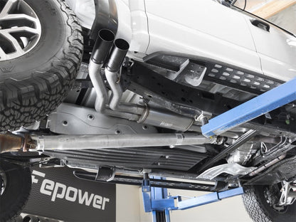 aFe POWER Rebel Series 3in 409 SS Cat Back Exhaust w/ Black Tips 17 Ford F-150 Raptor V6-3.5L aFe
