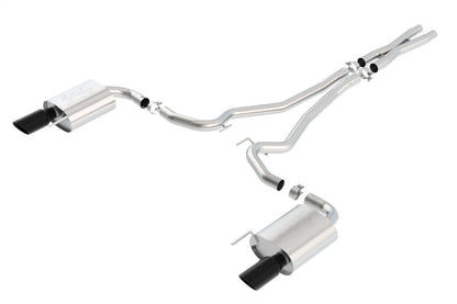 Borla Atak S Cat-Back 15-17 Ford Mustang GT 5.0L V8 MT/AT 2.5in pipe 4in tip (Black Chrome) Borla