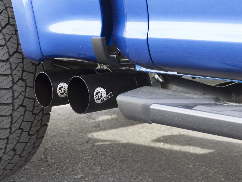 aFe Rebel Exhausts 3in SS Cat-Back 15-16 Ford F-150 EcoBoost V6 2.7/3.5L V8 5.0L w/ Black Tips aFe