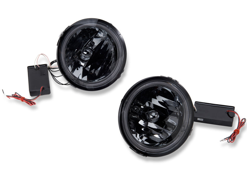 Raxiom 05-12 Ford Mustang GT LED Halo Fog Lights (Smoked) Raxiom