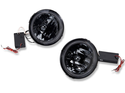 Raxiom 05-12 Ford Mustang GT LED Halo Fog Lights (Smoked) Raxiom